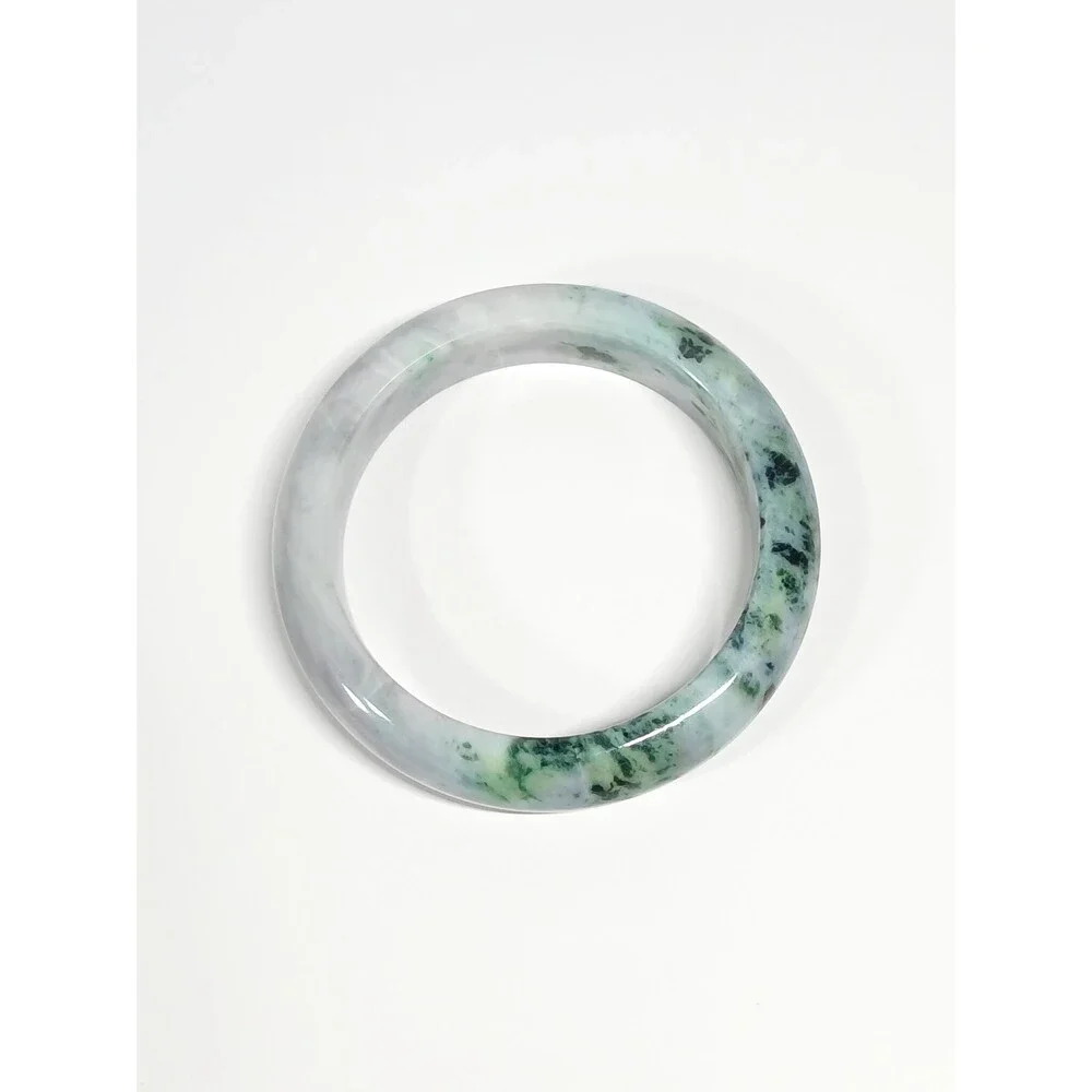 Moss in Snow Jade Bangle 67mm 110g